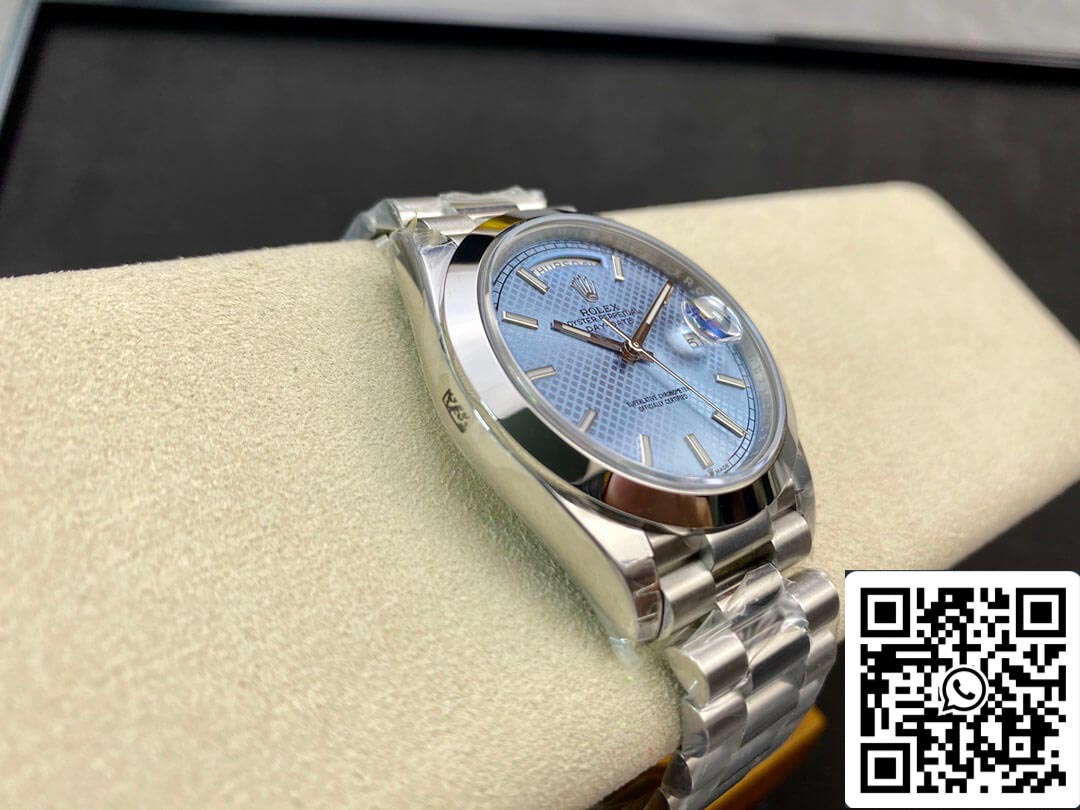 Rolex Day Date M228206-0004 1:1 Mejor Edición EW Factory Esfera Azul Claro