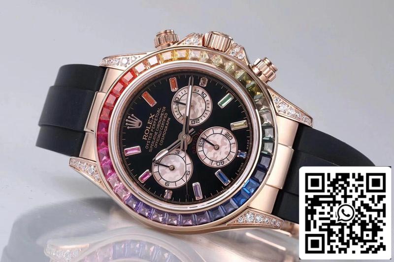 Rolex Daytona 116595RBOW 1:1 Mejor Edición BL Factory Oro Rosa Suizo ETA4130