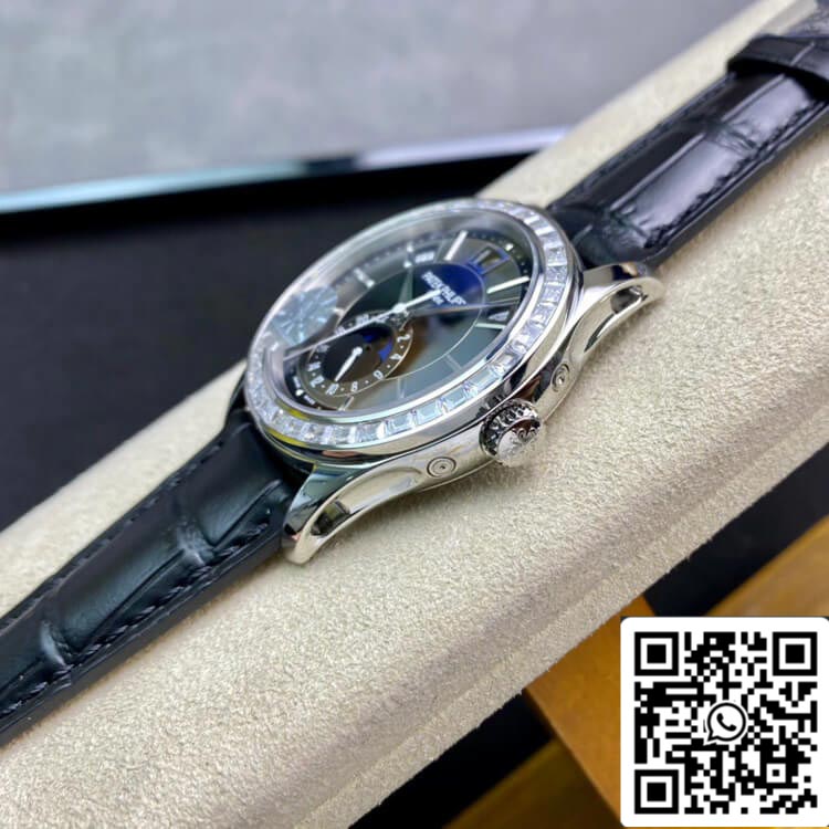 Patek Philippe Complications 5205G 1:1 Best Edition KM Factory Diamond Bezel