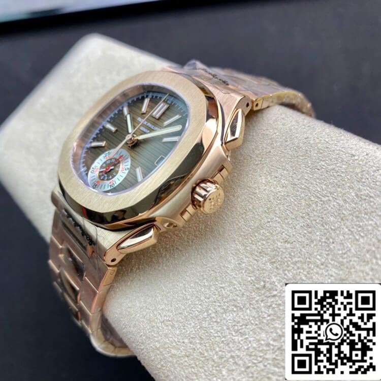 Patek Philippe Nautilus 5980-1R 1:1 Migliore edizione 3K Factory V2 Oro rosa