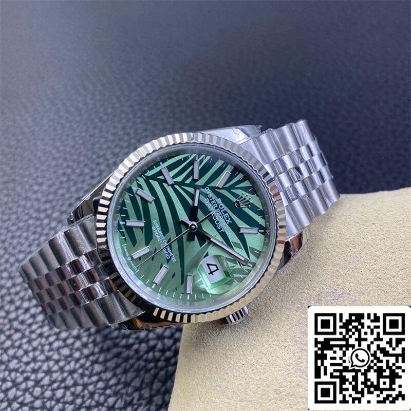 Rolex Datejust M126234-0047 36MM 1:1 Best Edition VS quadrante verde di fabbrica