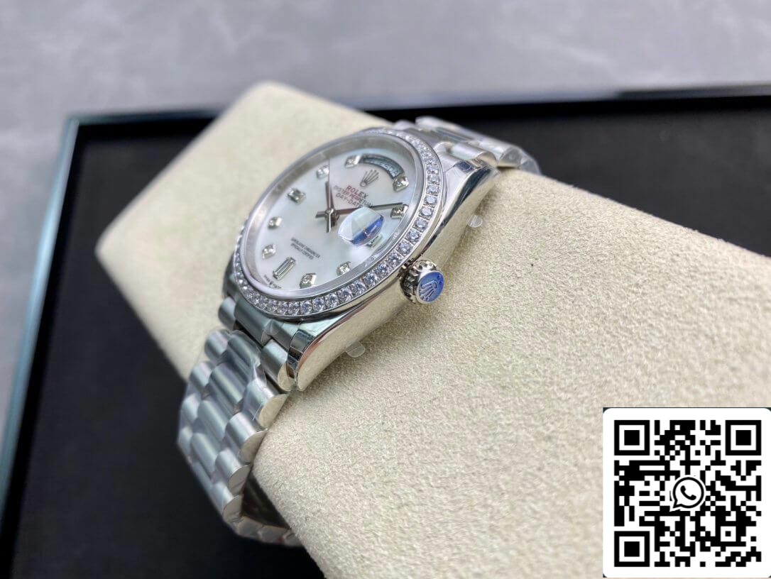 Rolex Day Date 128396TBR-0005 1:1 Best Edition EW Factory Fritillary Quadrante