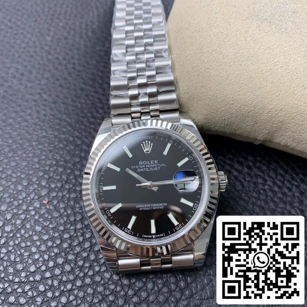 Rolex Datejust M126334-0018 1:1 Mejor edición EW Factory esfera negra