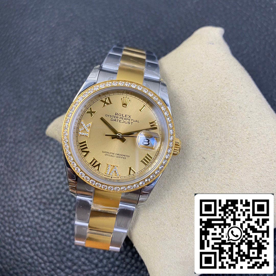 Rolex Datejust 126283 1:1 Best Edition EW Factory Oro giallo