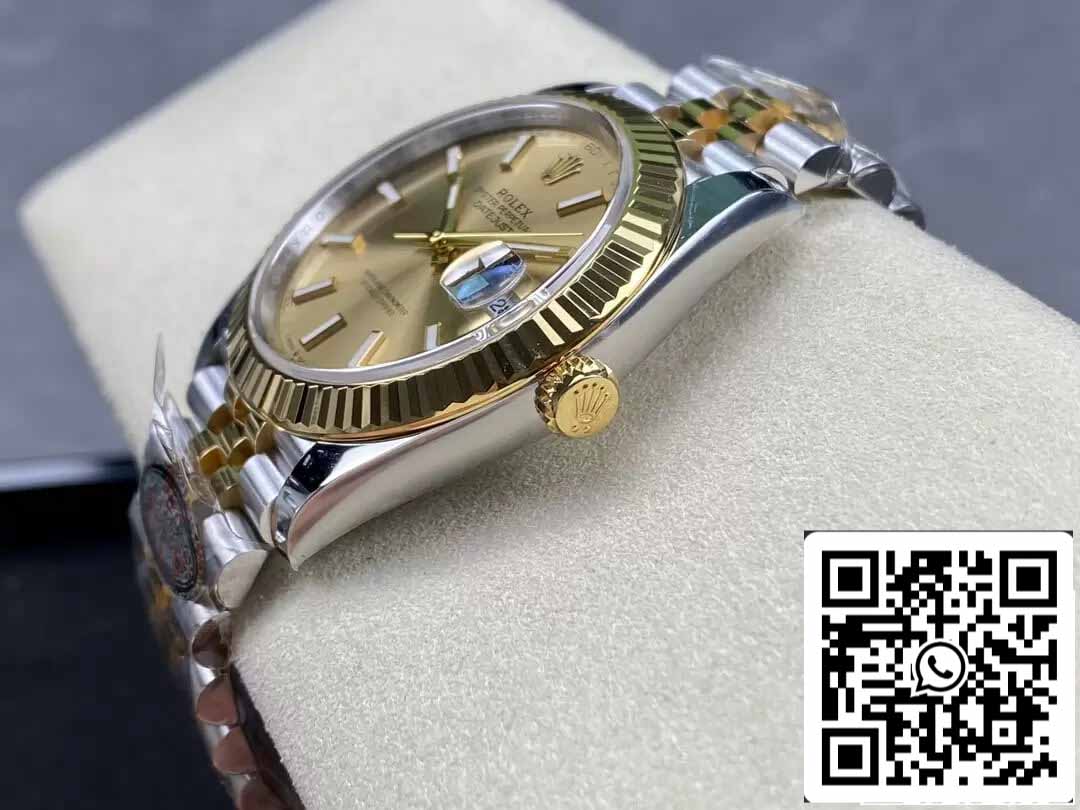 Rolex Datejust 41MM M126333-0010 1:1 Mejor edición Clean Factory esfera champán