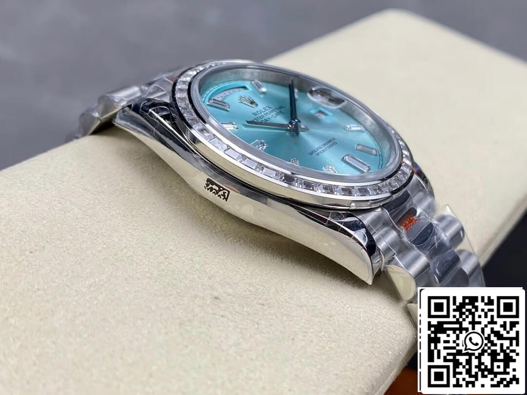 Rolex Day Date M228396TBR-0002 1:1 Mejor edición GM Factory esfera azul hielo