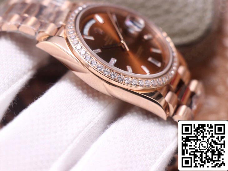 Rolex Day Date M228345RBR-0006 1:1 Best Edition EW Factory Rose Gold