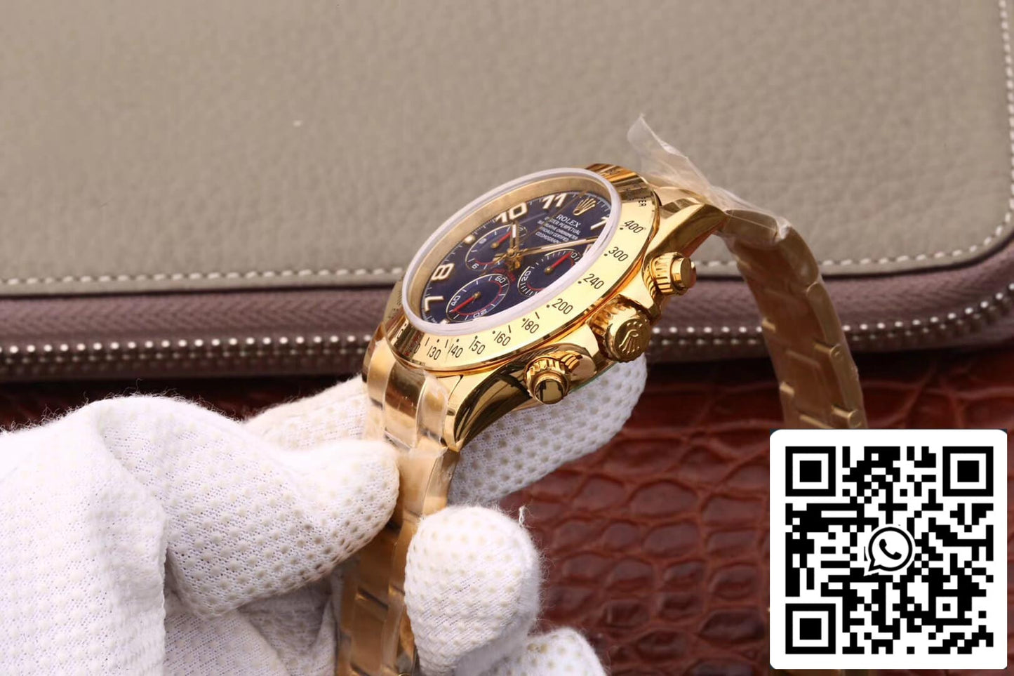 Rolex Daytona Cosmograph 116528 1:1 Best Edition JH Factory quadrante blu in oro giallo