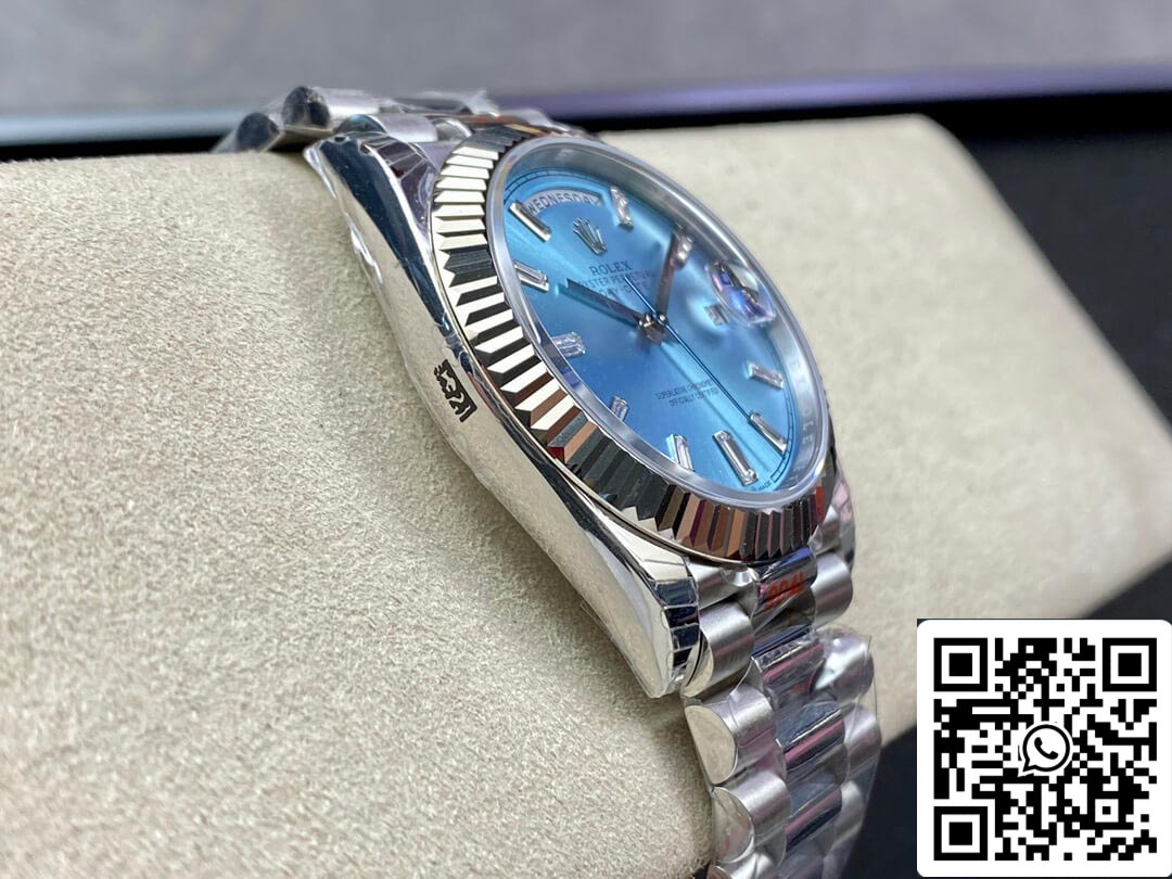 Rolex Day Date M228236-0006 1:1 Mejor edición EW Factory esfera azul hielo