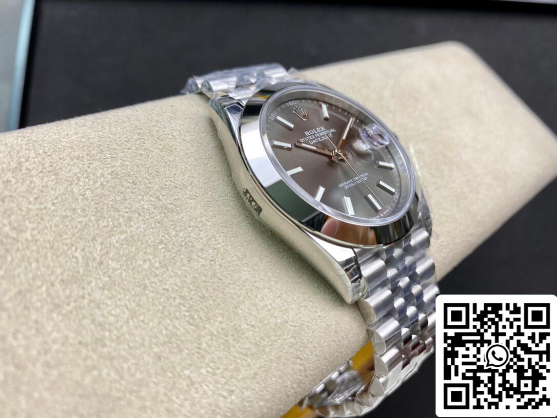 Rolex Datejust M126300-0008 1:1 Smooth rim VS Factory Gray Dial