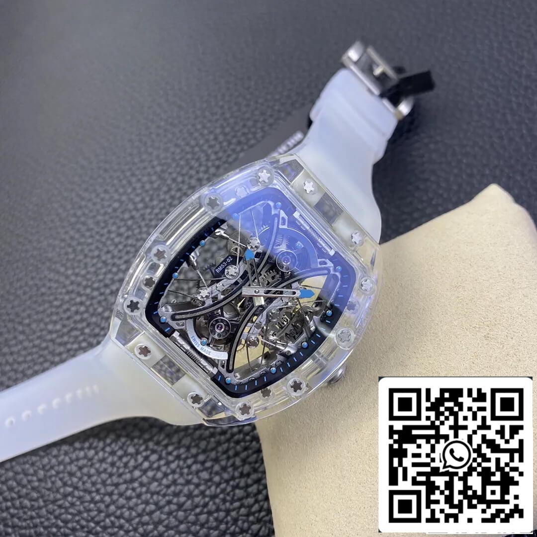 Richard Mille RM053-02 Quadrante scheletrato tourbillon trasparente RM Factory 1:1 della migliore edizione