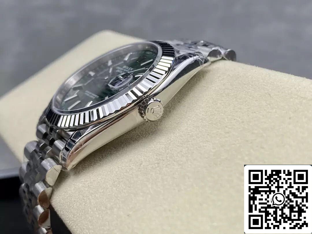 Rolex Datejust M126334-0030 41MM 1:1 Mejor Edición VS Esfera Verde de Fábrica