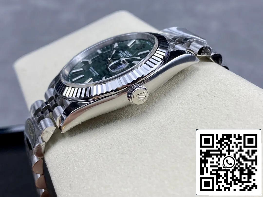 Rolex Datejust 41 Reloj automático para hombre con esfera verde menta 126334-0030 Mejor edición 1:1 CF