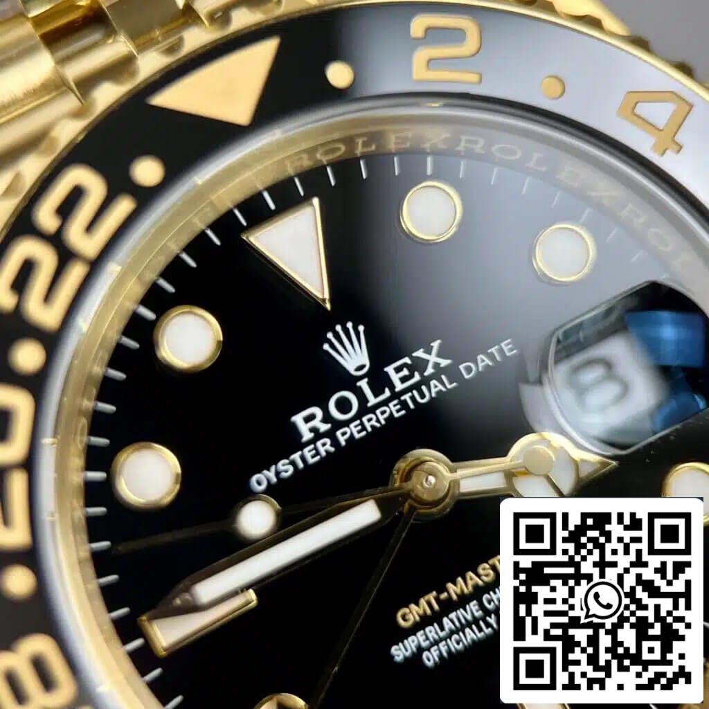 Rolex GMT Master II M126718GRNR-0001 1:1 Mejor edición Clean Factory esfera negra