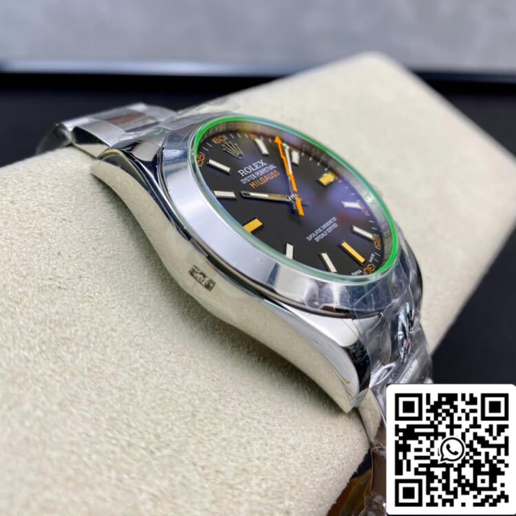 Rolex Milgauss 116400GV AR Factory 1:1 Best Edition svizzero ETA3131 quadrante nero