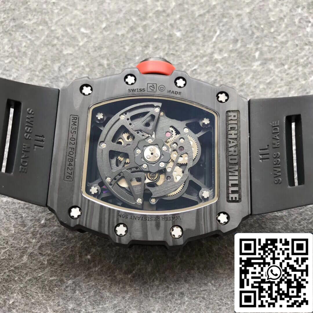 Richard Mille RM35-02 1:1 Mejor Edición KV Factory V3 Correa Negra