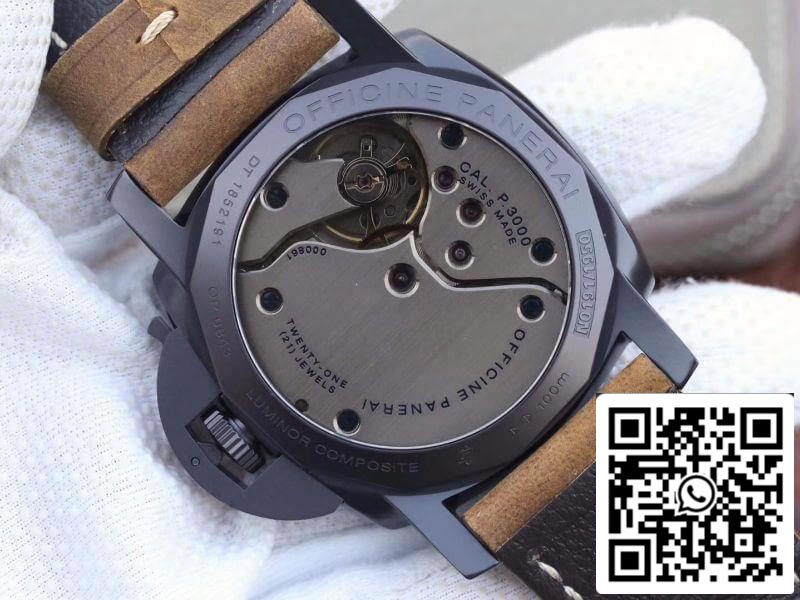 Panerai Luminor PAM375 ZF Factory Mechanical Watches 1:1 Best Edition Swiss ETA P3000 PVD Plated Titanium Case