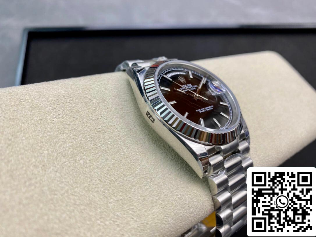 Rolex Day Date M228236-0003 1:1 Mejor edición EW Factory esfera negra