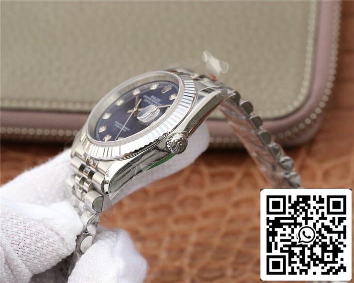 Rolex Datejust M126234-0037 Quadrante blu con diamanti incastonati 1:1 Best Edition GM Factory