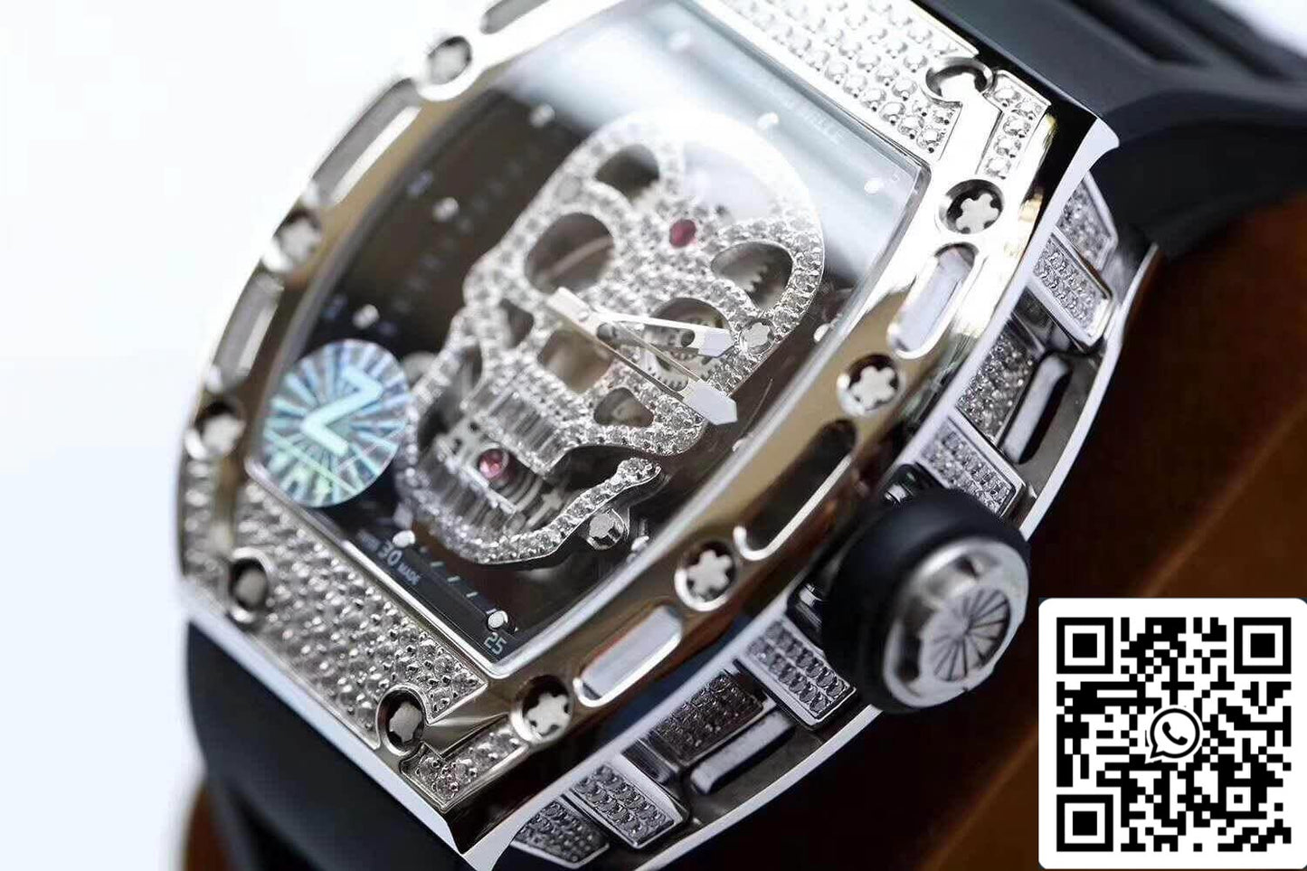 Richard Mille RM052 Z Factory 1:1 Best Edition Correa suiza ETA6T51 negra