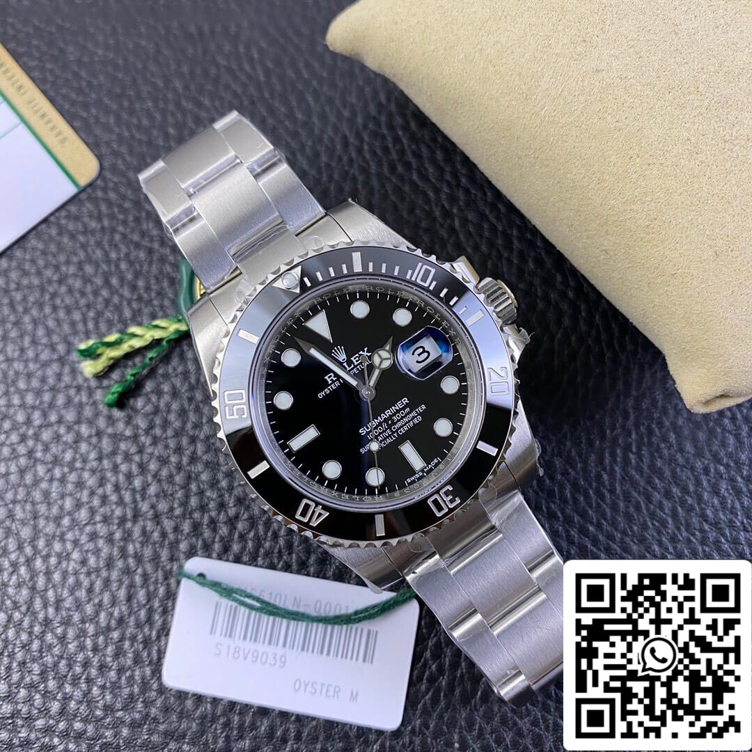 Rolex Submariner 116610LN-0001 40MM movimento 3135 1:1 Best Edition VS quadrante nero di fabbrica