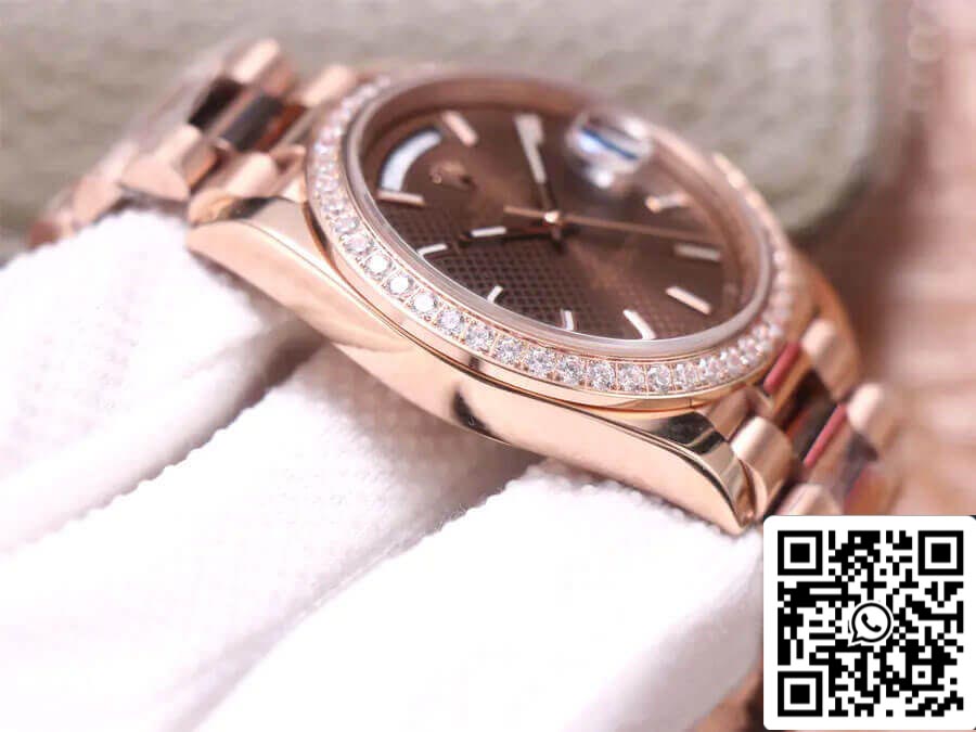 Rolex Day Date M228345RBR-0005 1:1 Best Edition EW Factory 18ct Rose Gold