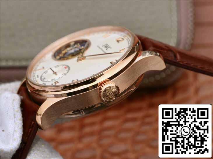 IWC Tourbillon portugués IW546302 1:1 Mejor edición ZF Factory esfera plateada