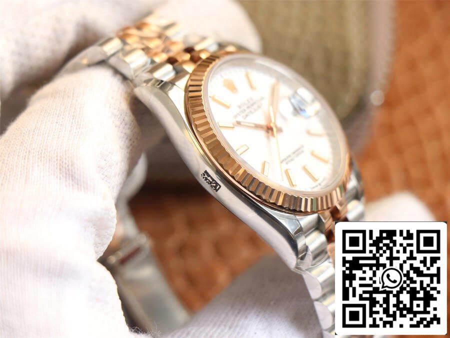 Rolex Datejust M126231-0017 1:1 Mejor edición EW Factory esfera blanca