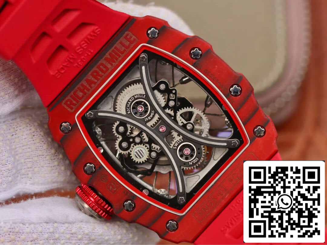 Richard Mille RM53-01 1:1 Best Edition KV Factory Red TPT Carbon Fiber