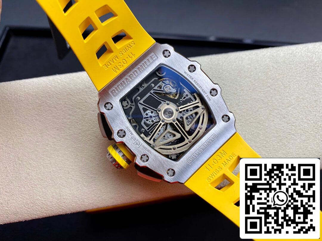 Richard Mille RM011 FELIPE MASSA 1:1 Best Edition KV Factory Cassa in acciaio al titanio