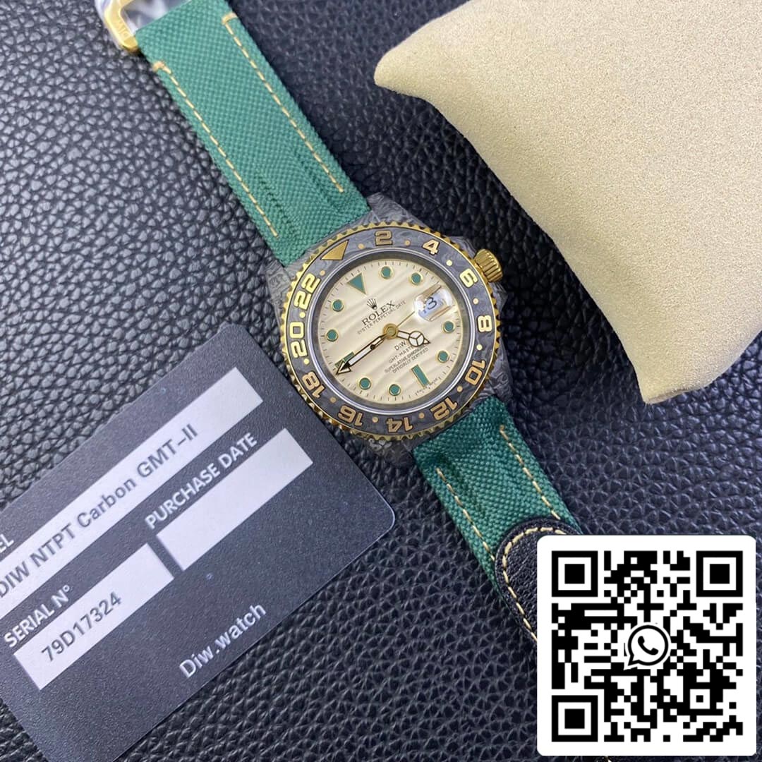 Cinturino in tessuto verde Rolex GMT-MASTER II Diw 1:1 Best Edition