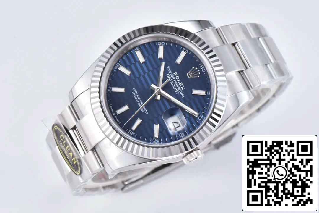 Rolex Datejust 41MM M126334-0031 1:1 Mejor edición Clean Factory esfera azul correa Oyster