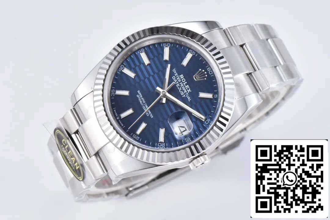 Rolex Datejust 41MM M126334-0031 1:1 Best Edition Quadrante blu fabbrica pulita