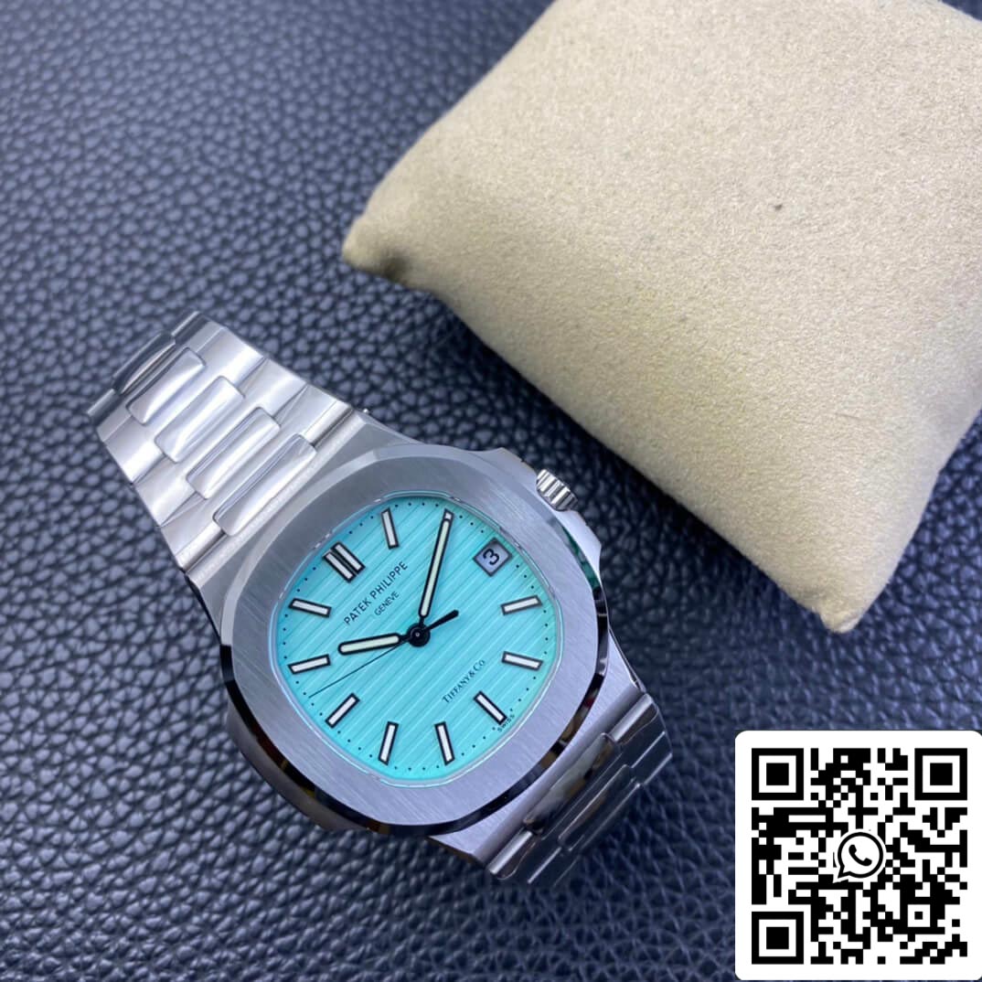 Patek Philippe Nautilus 5711/1A-018 1:1 Mejor edición 3K Factory Tiffany esfera azul