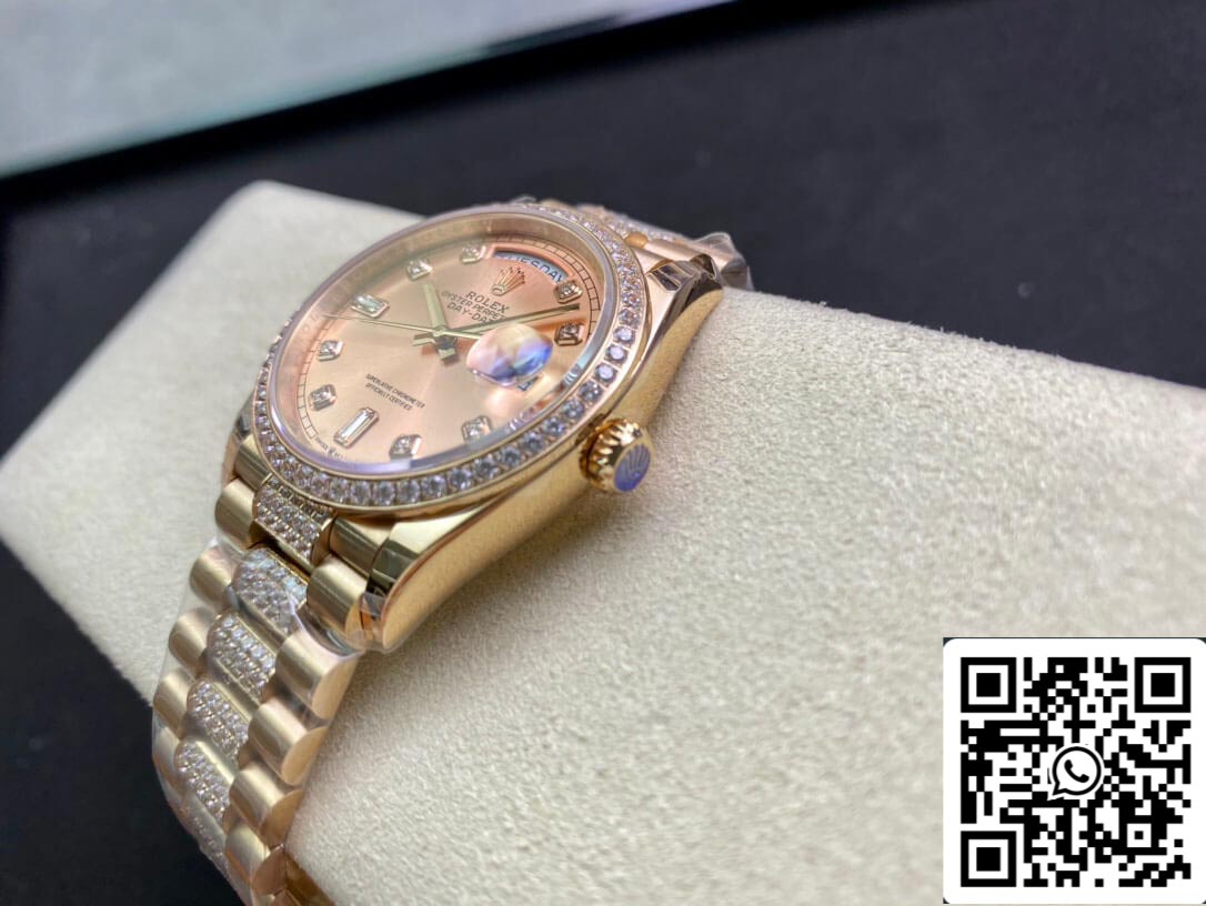 Rolex Day Date M128345RBR-0020 1:1 Best Edition EW Factory quadrante in oro rosa