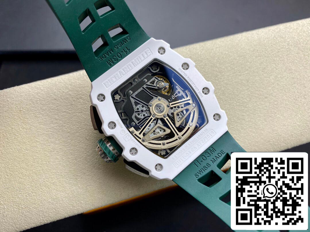 Richard Mille RM011-03 1:1 Best Edition KV Factory Green Strap