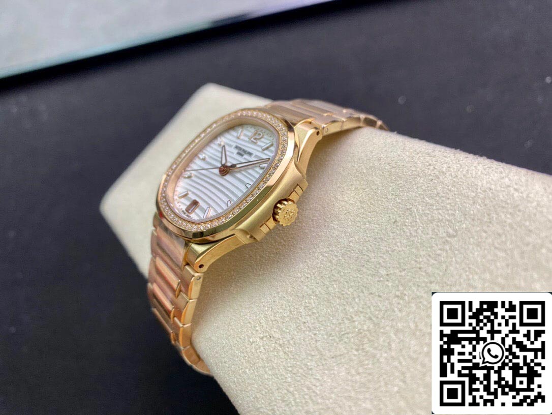 Patek Philippe Nautilus Ladies 7118/1200R-001 1:1 Migliore edizione 3K Factory Oro rosa