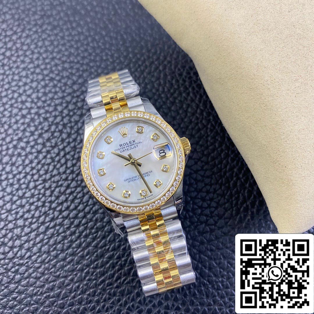 Rolex Datejust M278383RBR-0028 31MM 1:1 Mejor edición EW Factory Oro amarillo