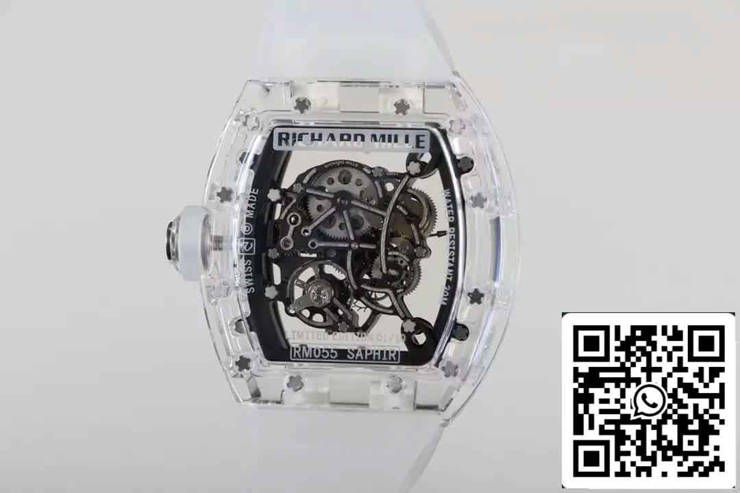 Richard Mille RM055 1:1 Best Edition RM Factory Transparent Case Replica Watch