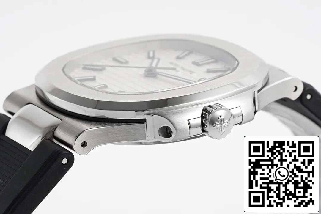 Patek Philippe Nautilus 5711 1:1 Best Edition PPF Factory White Dial Rubber Strap