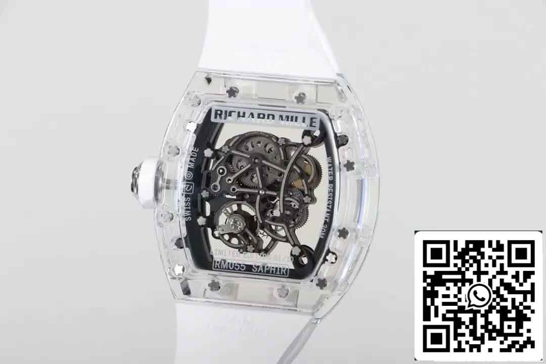 Richard Mille RM055 Miglior cinturino in gomma RM Factory edizione 1: 1