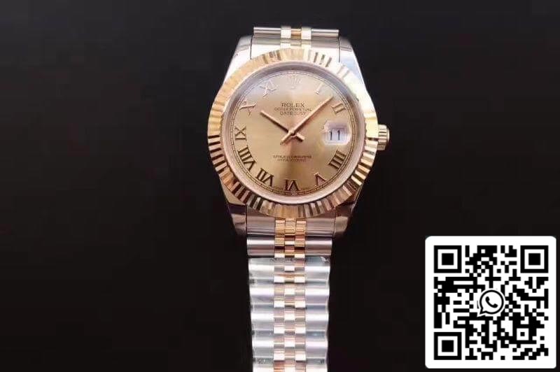 Rolex Datejust 41 126333-007 1:1 Best Edition Swiss ETA2836-2 Gold Wrapped Two Tone Stainless Steel Bracelet