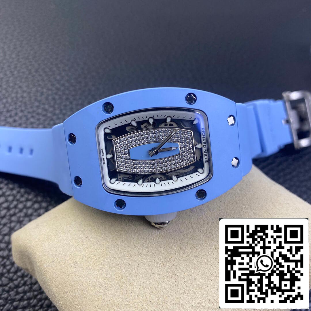 Richard Mille RM 07-01 1:1 Mejor Edición RM Factory Caja de Cerámica Azul