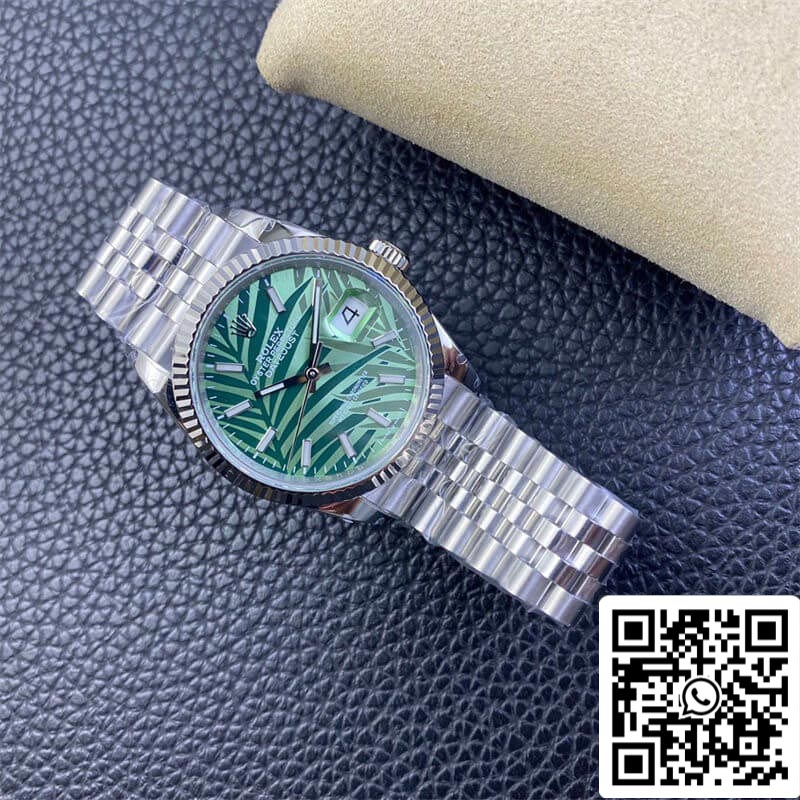 Rolex Datejust M126234-0047 36MM 1:1 Best Edition VS quadrante verde di fabbrica