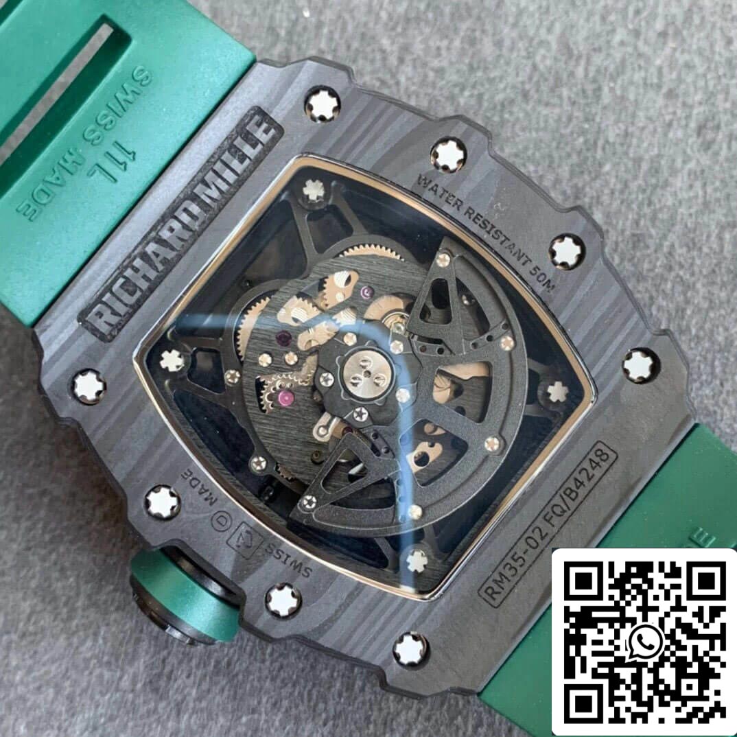 Richard Mille RM035-02 Cinturino verde KV Factory V3 in scala 1: 1 della migliore edizione