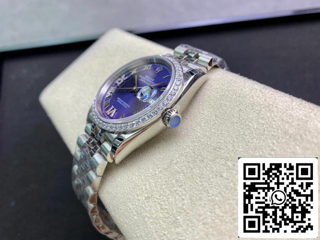 Rolex Datejust M126284RBR-0013 1:1 Best Edition EW Factory Quadrante viola