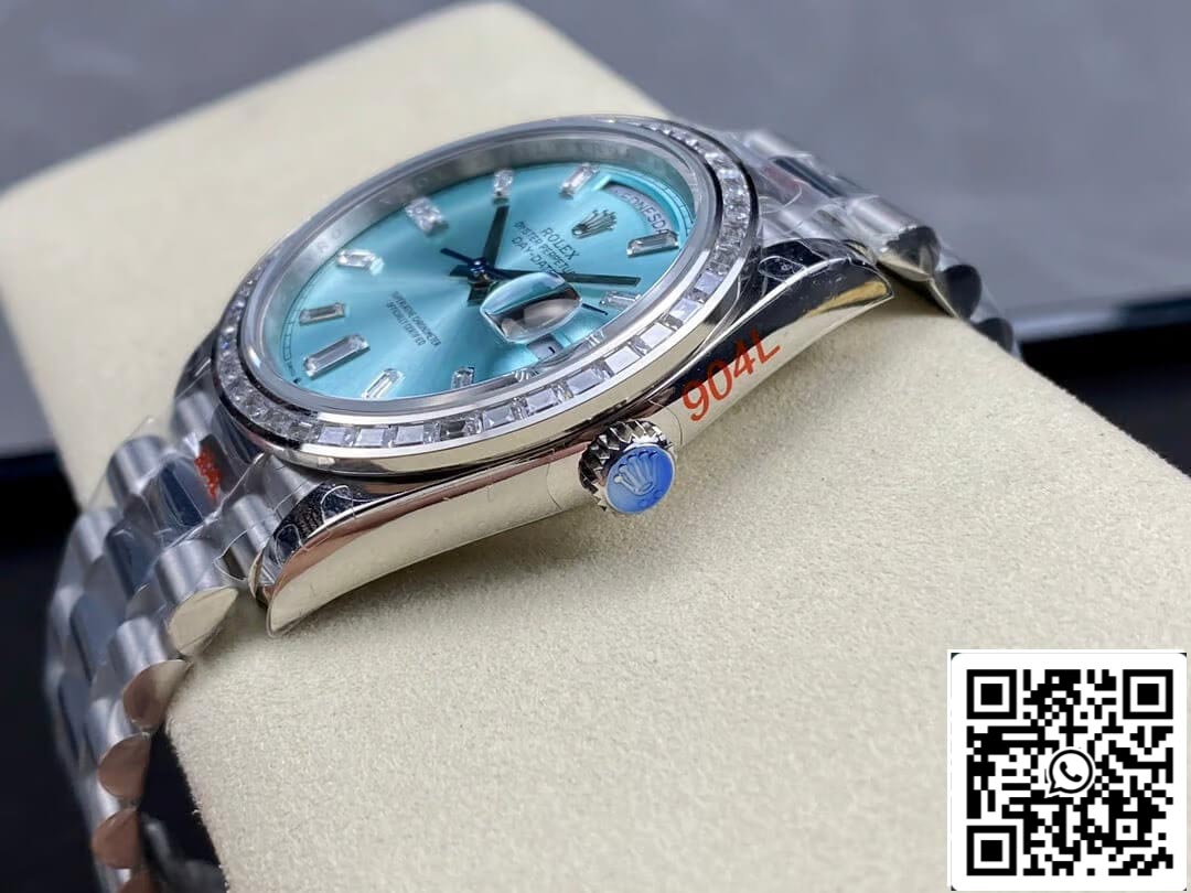 Rolex Day Date M228396TBR-0002 1:1 Mejor edición GM Factory esfera azul hielo