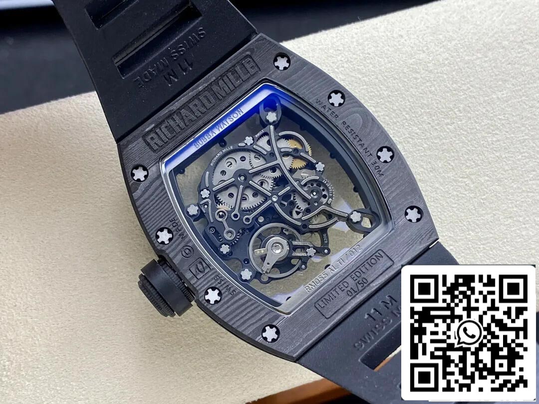 Richard Mille RM-055 1:1 Mejor Edición BBR Factory Fibra de Carbono