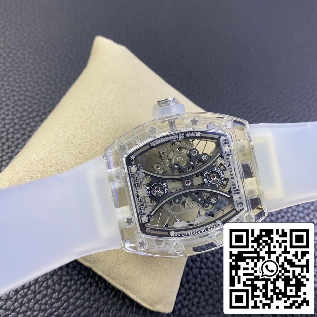 Richard Mille RM053-02 Quadrante scheletrato tourbillon trasparente RM Factory 1:1 della migliore edizione