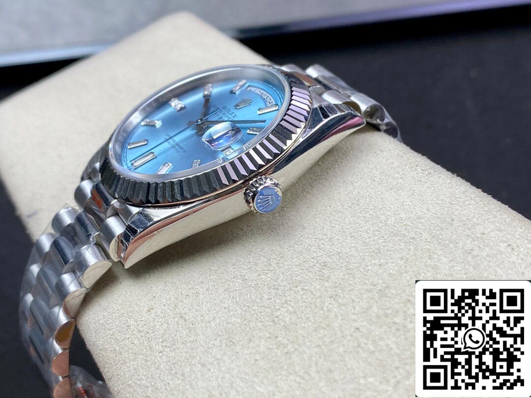 Rolex Day Date M228236-0006 1:1 Mejor edición EW Factory esfera azul hielo